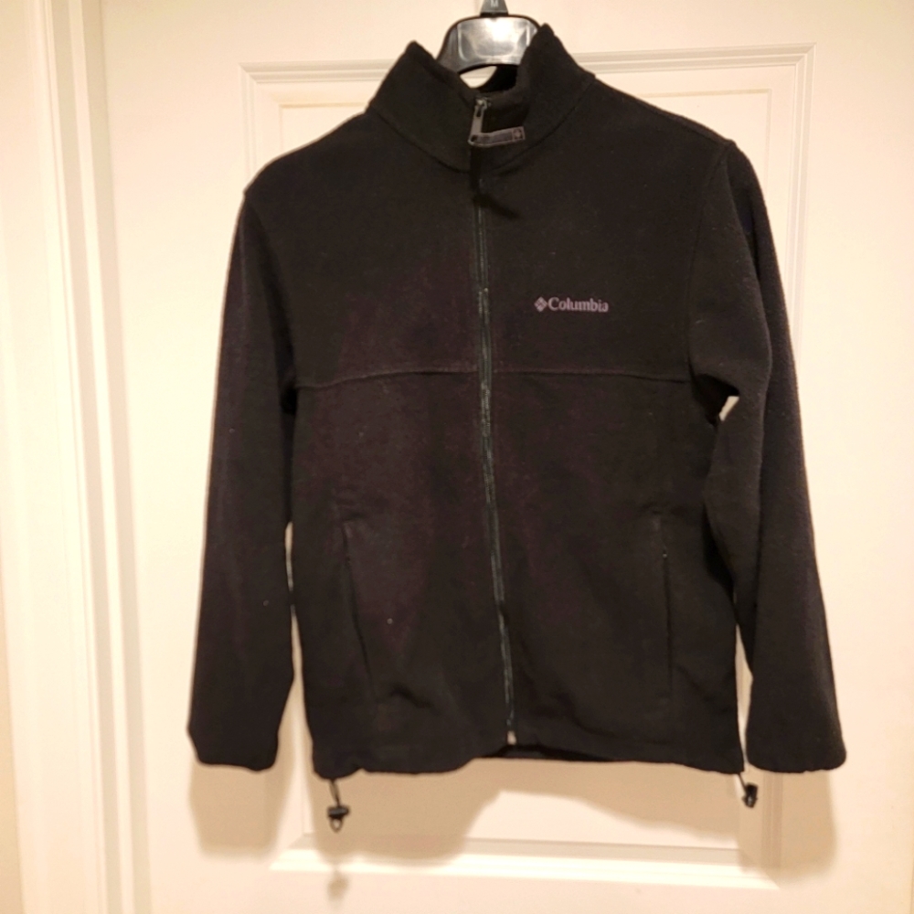 Columbia black full zip fleece medium
